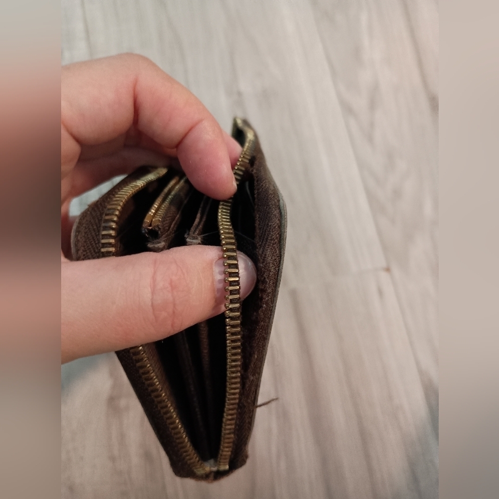 Louis Vuitton Damier Ebene Zippy Zip Around Long Wallet Brown Check Print - Picture 6 of 14